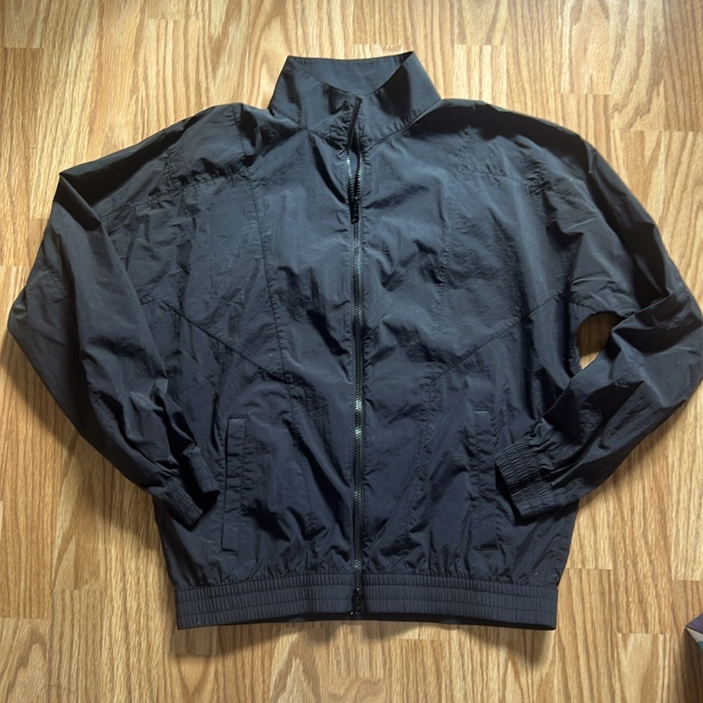 Outdoor Voices Black Lightweight Zip Jacket Size S Athletic Windbreaker unisex